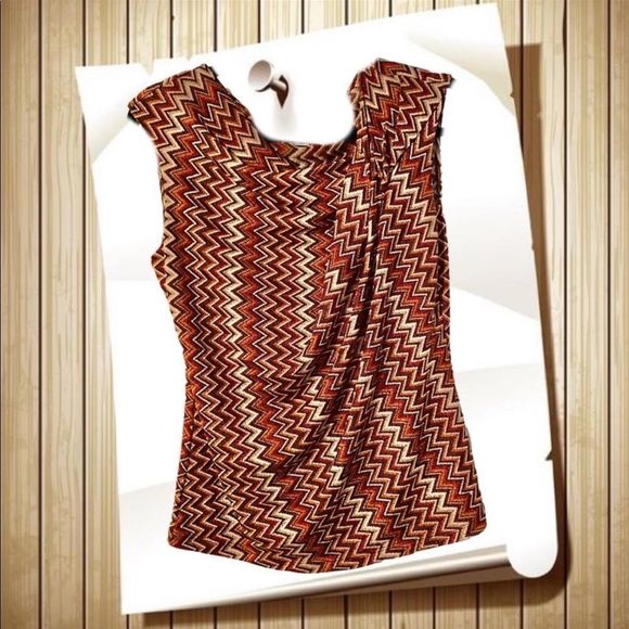 vtg y2k•missoni patterned worthington top - Picture 2 of 7